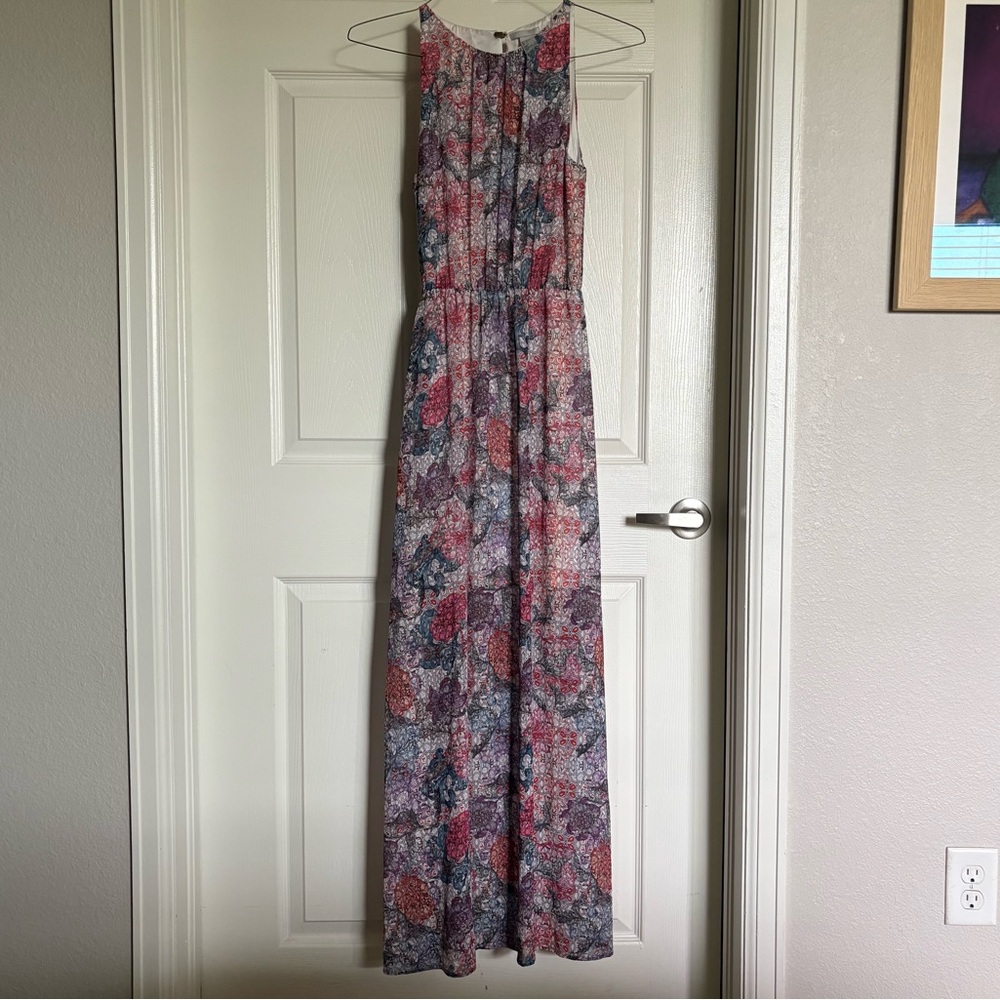 H&M Floral Sleeveless Maxi Dress